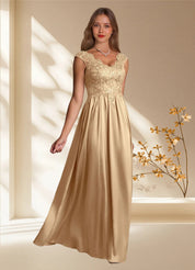 Augday Amethyst A-Line Lace Dress