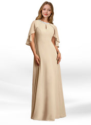 Augday Winnifred A-Line Beaded Chiffon Dress
