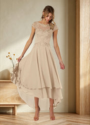 Augday Shonda Lace Chiffon Dress