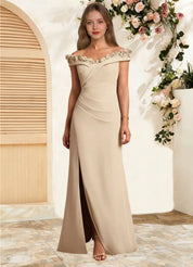 Augday Jettie Sheath Pleated Chiffon Dress