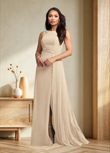 Augday Galvan A-Line Sequins Chiffon Dress