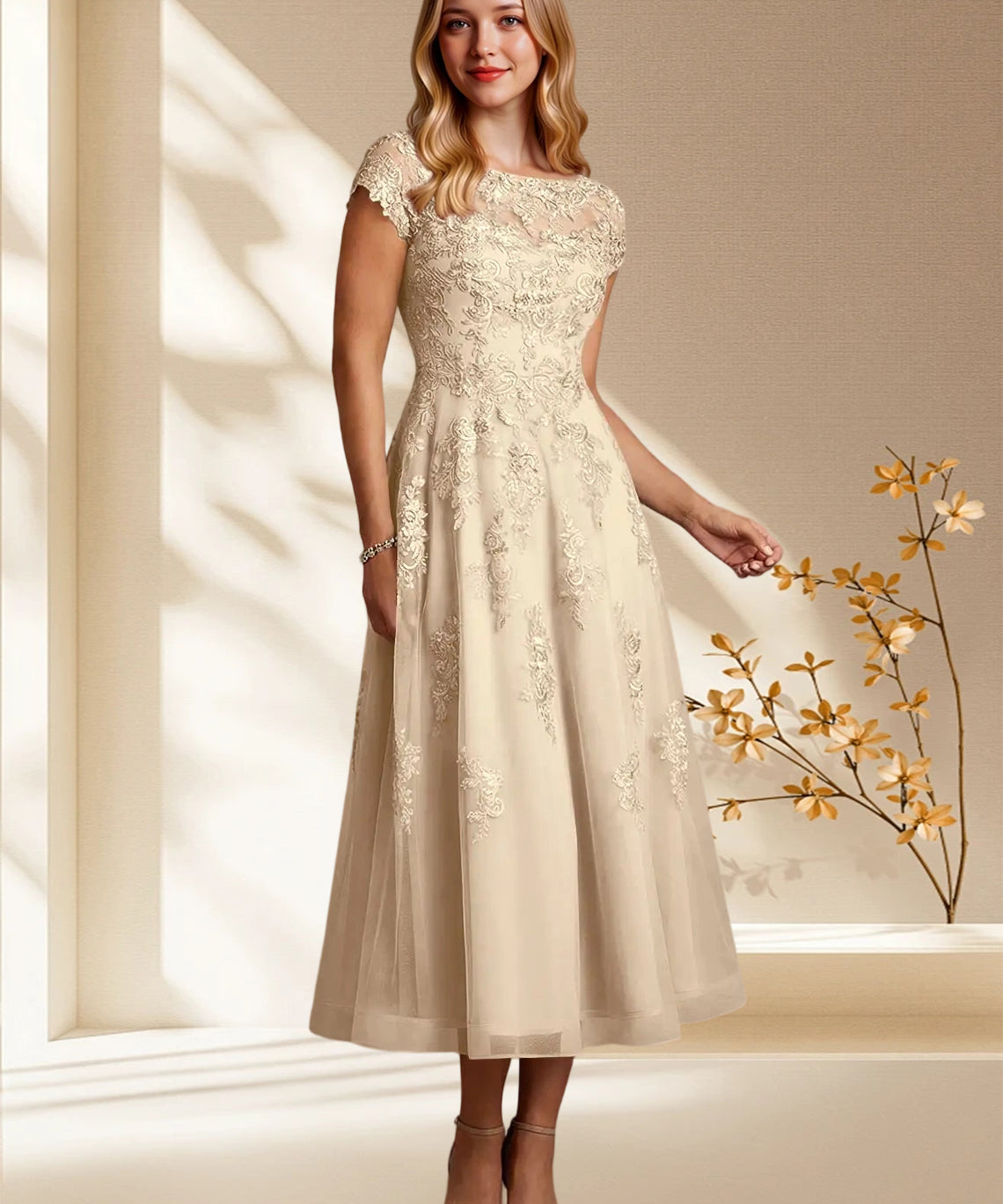 Augday Jolanda A-Line Lace Dress