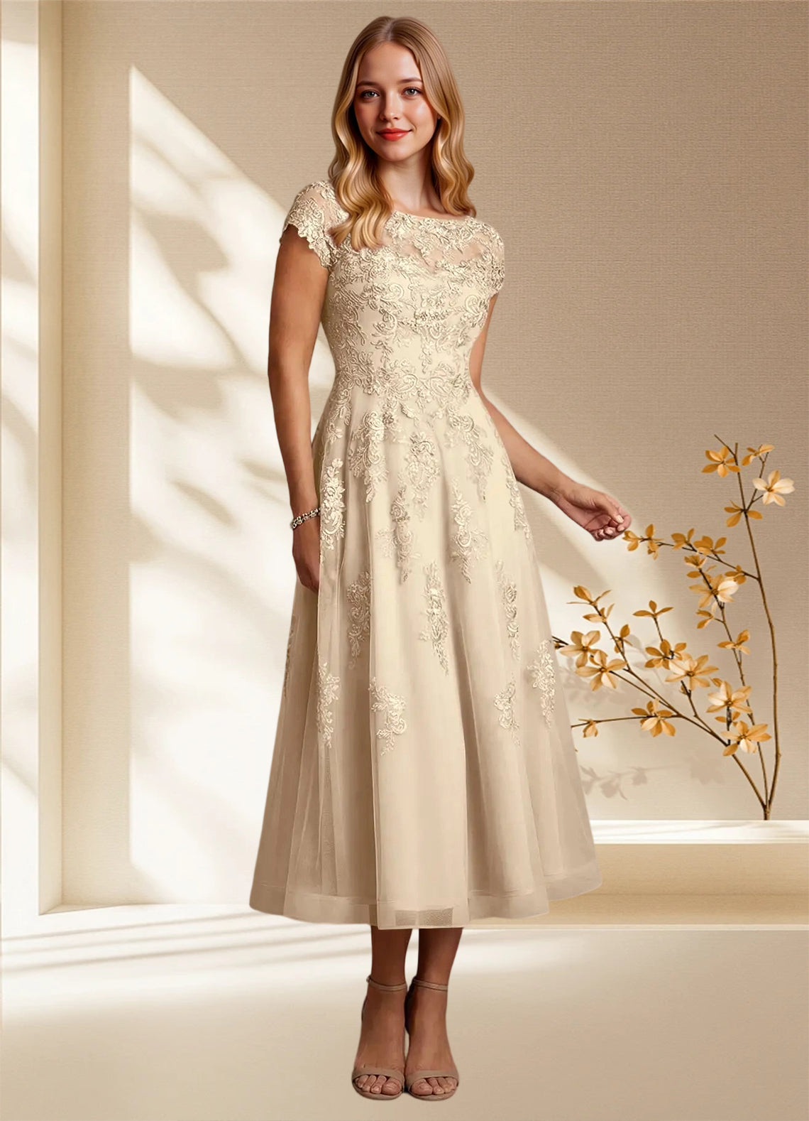 Augday Jolanda A-Line Lace Dress