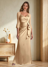 Augday Nampa Sheath Pleated Mesh Dress