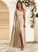 Augday Lancaster A-Line One Shoulder Chiffon Dress