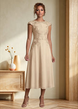 Augday Crista A-Line Lace Chiffon Dress