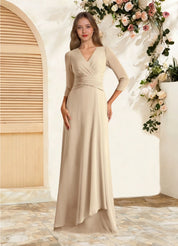 Augday Mayfield A-Line Pleated Chiffon Dress