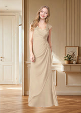 Augday Gladys A-Line Queen Anne Lace Chiffon Dress