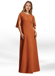 Augday Winnifred A-Line Beaded Chiffon Dress