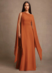 Augday Liddie A-Line Pleated Chiffon Dress