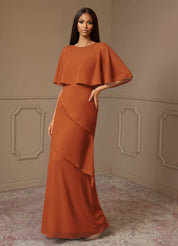 Augday Bowie A-Line Chiffon Dress