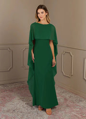 Augday Sheath Scoop Stretch Crepe Dress