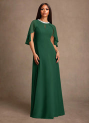 Augday Winnifred A-Line Beaded Chiffon Dress