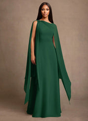 Augday Liddie A-Line Pleated Chiffon Dress