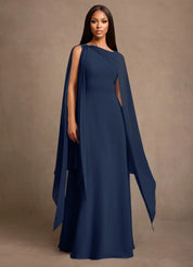 Augday Liddie A-Line Pleated Chiffon Dress