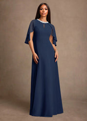 Augday Winnifred A-Line Beaded Chiffon Dress