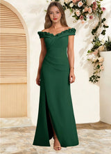 Augday Jettie Sheath Pleated Chiffon Dress