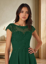 Augday Shonda Lace Chiffon Dress