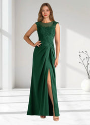 Augday Santa Barbara Sheath Pleated Stretch Satin Dress