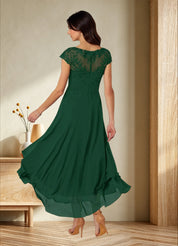 Augday Shonda Lace Chiffon Dress