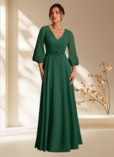 Augday Yorba A-Line Lace Chiffon Dress
