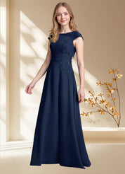 Augday Christi A-Line Lace Chiffon Dress