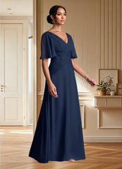 Augday Milliat A-Line Lace Chiffon Dress