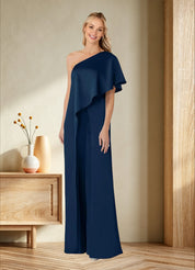 Augday Hagretta Jumpsuit/Pantsuit Stretch Satin Dress