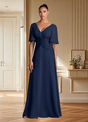 Augday Milliat A-Line Lace Chiffon Dress