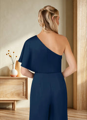 Augday Hagretta Jumpsuit/Pantsuit Stretch Satin Dress
