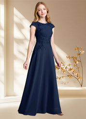 Augday Christi A-Line Lace Chiffon Dress