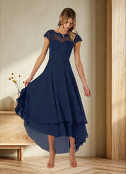 Augday Shonda Lace Chiffon Dress