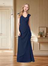 Augday Gladys A-Line Queen Anne Lace Chiffon Dress