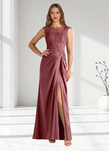 Augday Santa Barbara Sheath Pleated Stretch Satin Dress