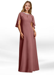 Augday Winnifred A-Line Beaded Chiffon Dress
