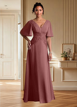 Augday Milliat A-Line Lace Chiffon Dress