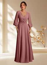 Augday Yorba A-Line Lace Chiffon Dress