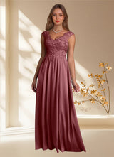 Augday Amethyst A-Line Lace Dress