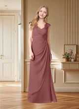 Augday Gladys A-Line Queen Anne Lace Chiffon Dress