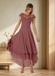 Augday Shonda Lace Chiffon Dress