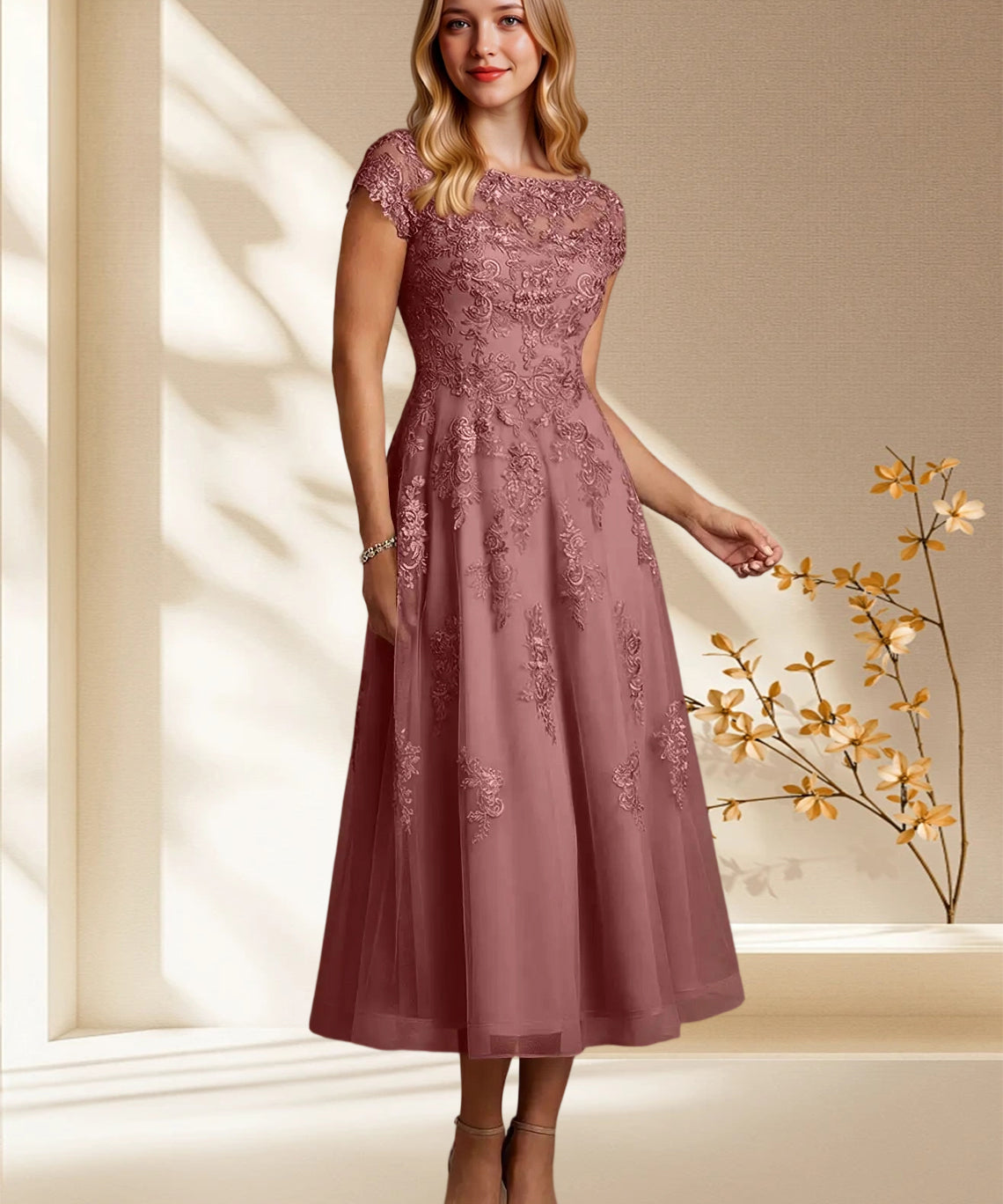 Augday Jolanda A-Line Lace Dress