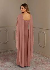 Augday Sheath Scoop Stretch Crepe Dress