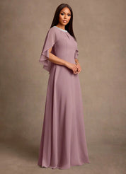 Augday Winnifred A-Line Beaded Chiffon Dress