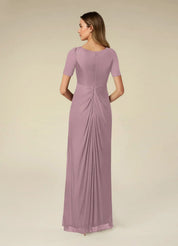 Augday Bessie A-Line Pleated Mesh Dress