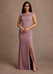 Augday Irvine A-Line Pleated Chiffon Dress