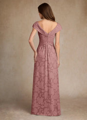 Augday Myrtle A-Line Pleated Floral Burnout Dress