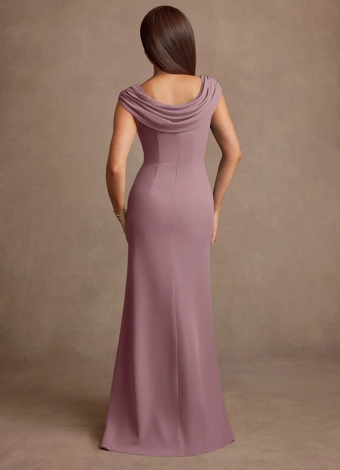 Augday Irvine A-Line Pleated Chiffon Dress