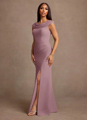 Augday Irvine A-Line Pleated Chiffon Dress