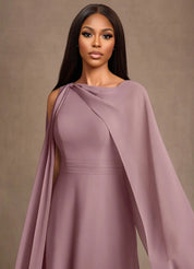 Augday Liddie A-Line Pleated Chiffon Dress