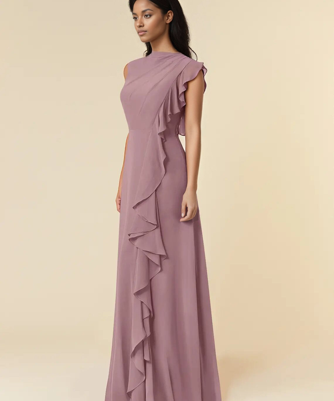 DustyRoseA-LineHighNecklinePleatedChiffonDress2.jpg